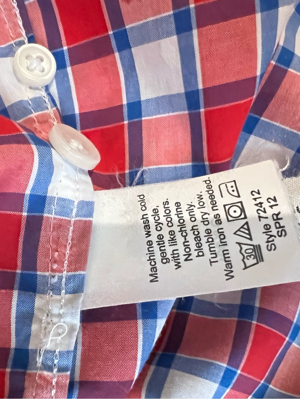 J. Crew Red and Blue Plaid Button-Down Shirt - Picture 4 of 8